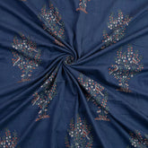Blue Boota Hand Block Printed Fabric