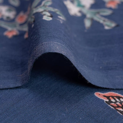 Blue Boota Hand Block Printed Fabric