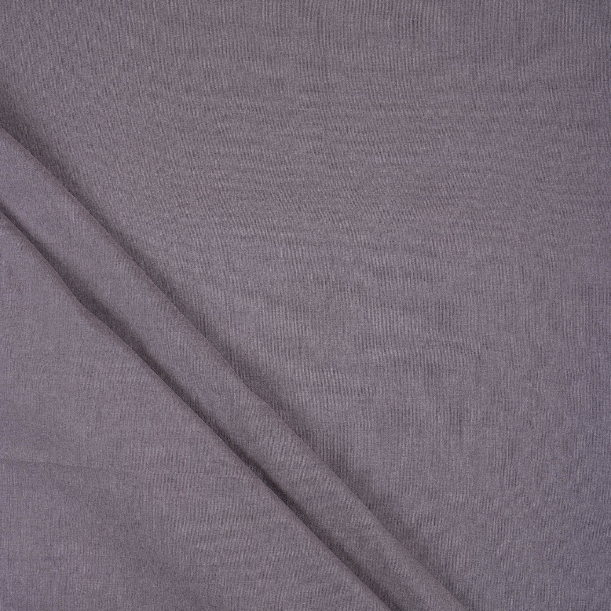 Grey Solid Pure Cotton Plain Cloth