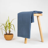 Solid Blue Plain Cotton Fabric