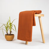 Orange Solid Shirt Fabric Online