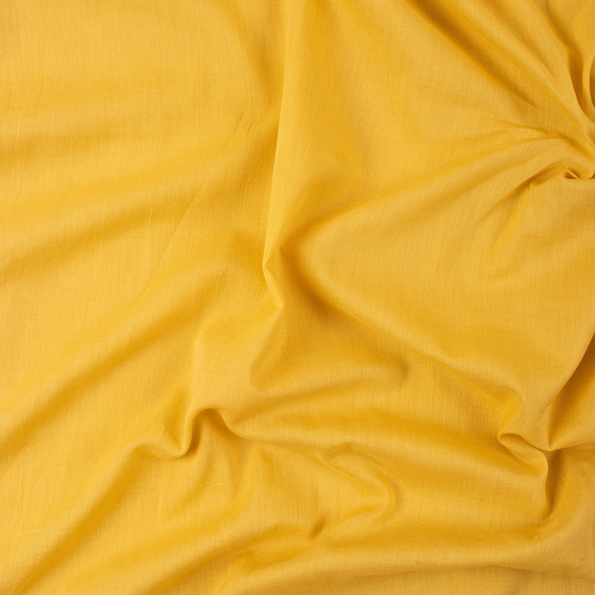 Yellow Solid Cotton Fabric