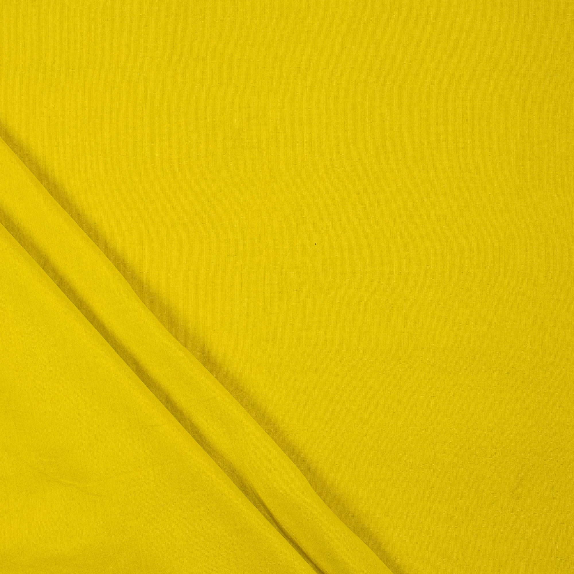 Lemon Color Solid Cotton Cloth Material