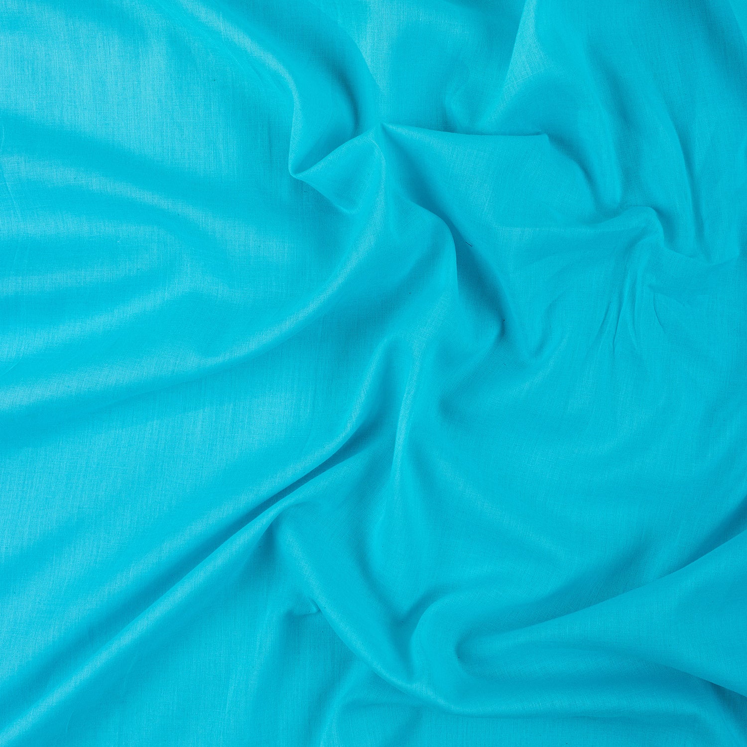 Solid Light Sky Blue Cambric Cotton Fabric