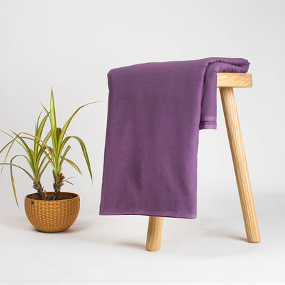 Premium Fabric in Purple Solid Soft Cotton