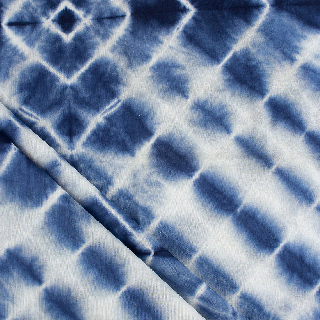 Blue Tie and Dye Fabric By Yard