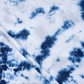 Blue Tie Dye Lightweight Cotton Fabric
