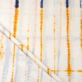 Multicolor Stripe Tie Dye Cotton Fabric 