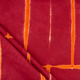 Beautiful Red Cotton Tie Dye Fabric