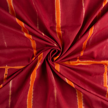 Beautiful Red Cotton Tie Dye Fabric