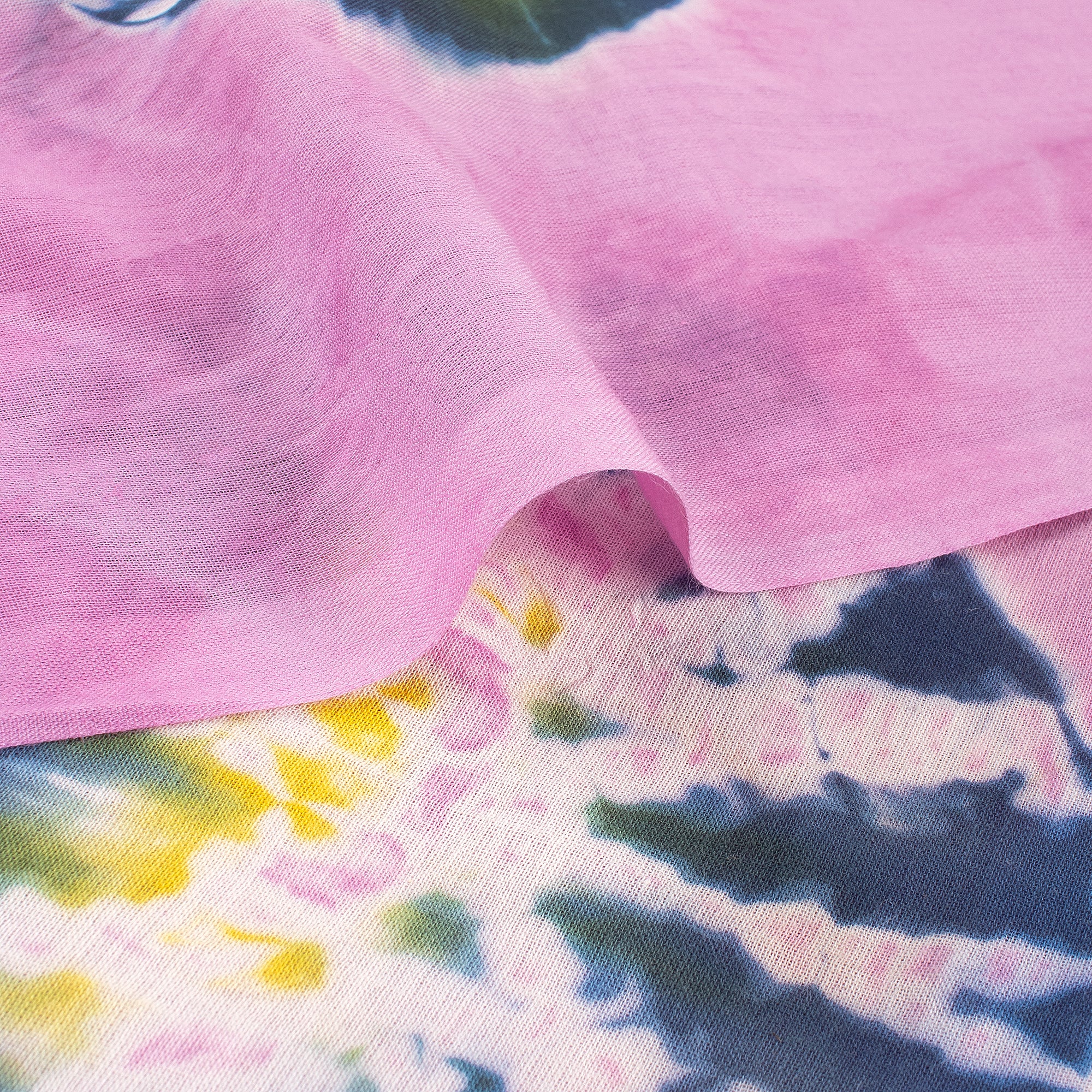 Polka Dots Tie Dye Shibori Cotton Fabric