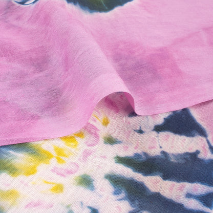 Polka Dots Tie Dye Shibori Cotton Fabric