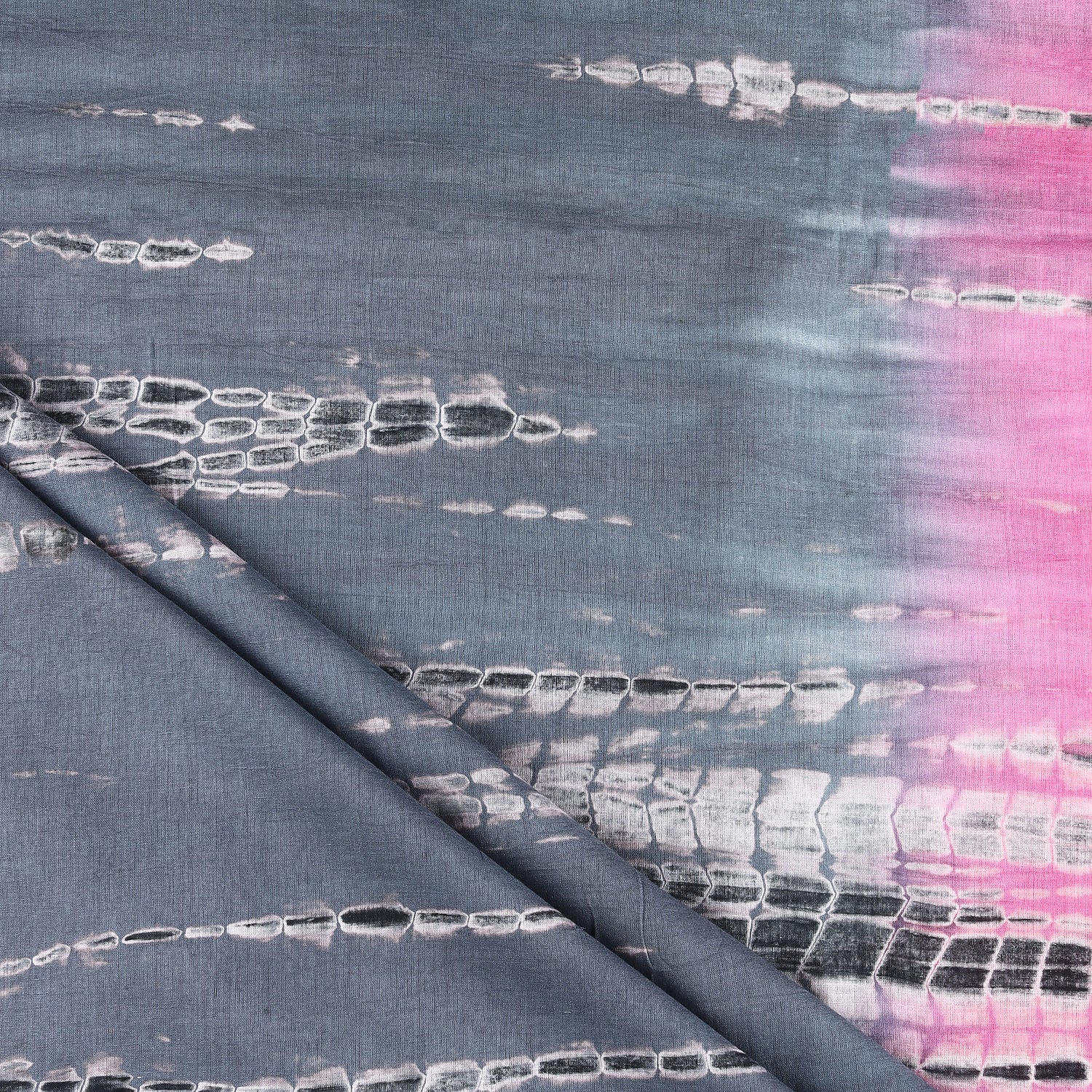 Multicolor Tie Dye Shibori Cotton Fabric