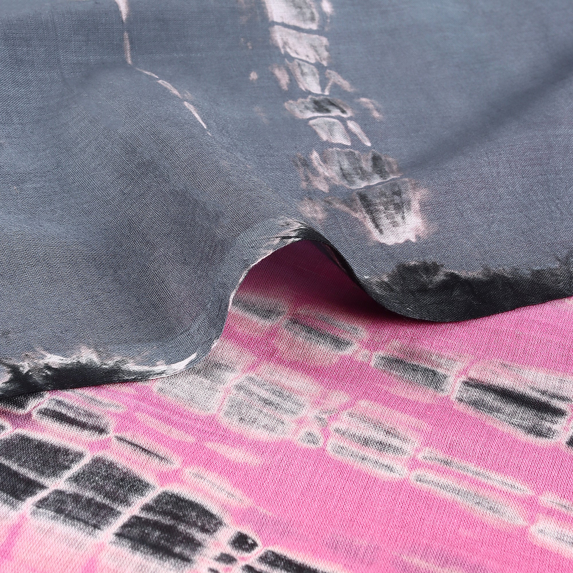 Multicolor Tie Dye Shibori Cotton Fabric