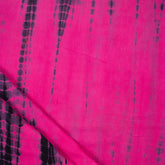 Dark Pink Tie Dye Organic Cotton Shibori Fabric