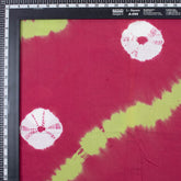 Tie Dye Hand Dyed Cotton Red Fabric Material