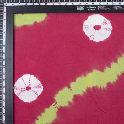 Tie Dye Hand Dyed Cotton Red Fabric Material