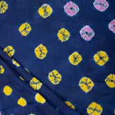 Shibori Tie Dye Blue Handdyed Fabric