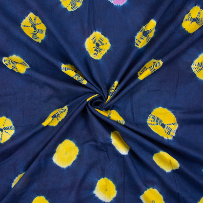 Shibori Tie Dye Blue Handdyed Fabric