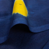 Shibori Tie Dye Blue Handdyed Fabric