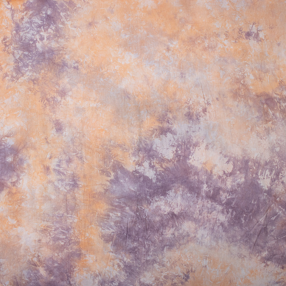 Shibori Tie Dye Multicolor Organic Cotton Textile Fabric