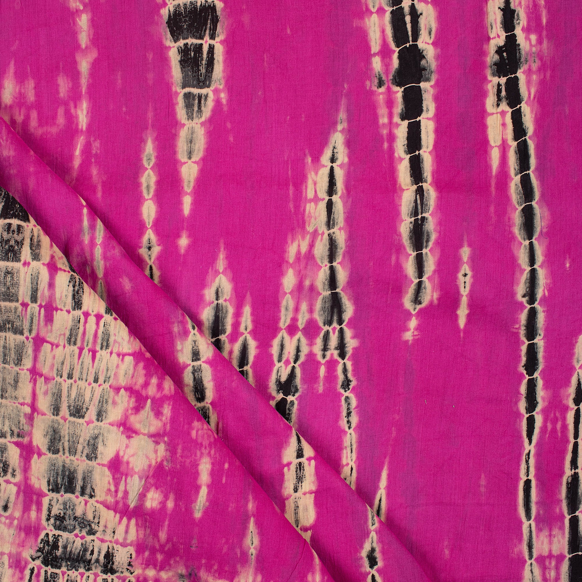 Multicolor Pure Cotton Tie Dye Shibori Fabric for Kurti