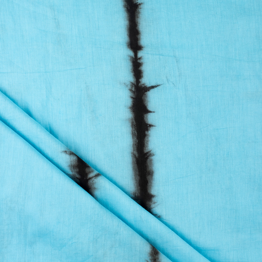 Latest Indian Sky Blue Tie Dye Shibori Cotton Fabric