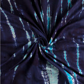 Indian Shibori Tie Dye Blue Fabric for Kurti