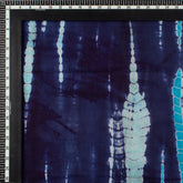 Indian Shibori Tie Dye Blue Fabric for Kurti