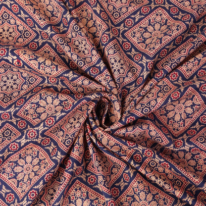 IKAT Print Fabric, Cotton Ajrakh Fabric
