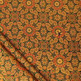 Mustard Yellow Soft Cotton Ajrakh Fabric