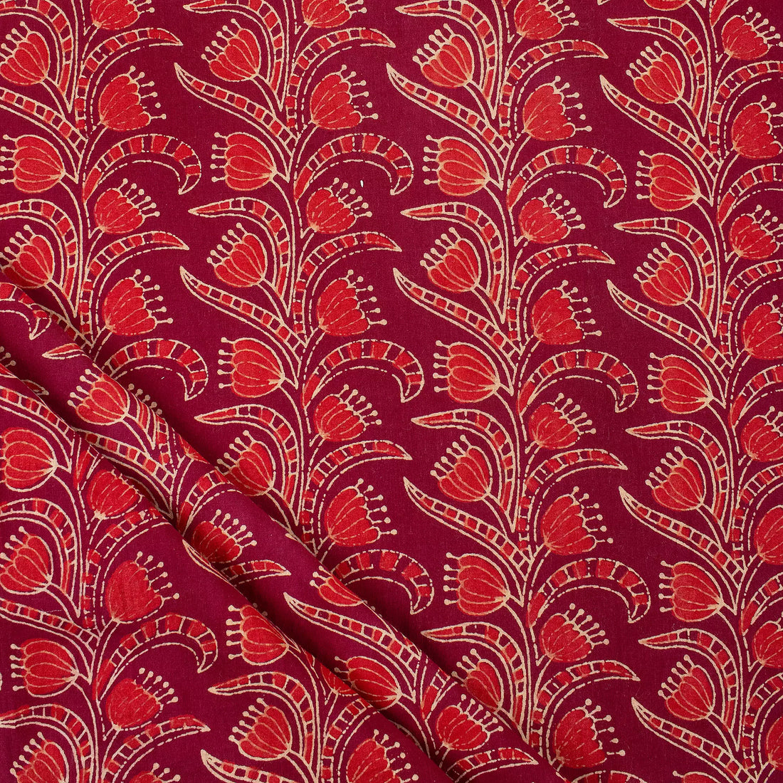 Beautiful Handmade Cotton Ajrakh Dress Fabric