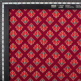 Floral Print Hand Block Ajrakh Fabric Online