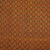 Geometric Hand Block Printed Cotton Ajrakh Fabric