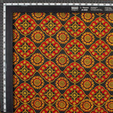 Geometric Hand Block Printed Cotton Ajrakh Fabric