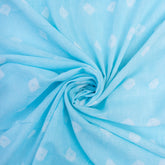 Tie Dye Cotton Fabric With Blue Polka Dot Fabric Online India