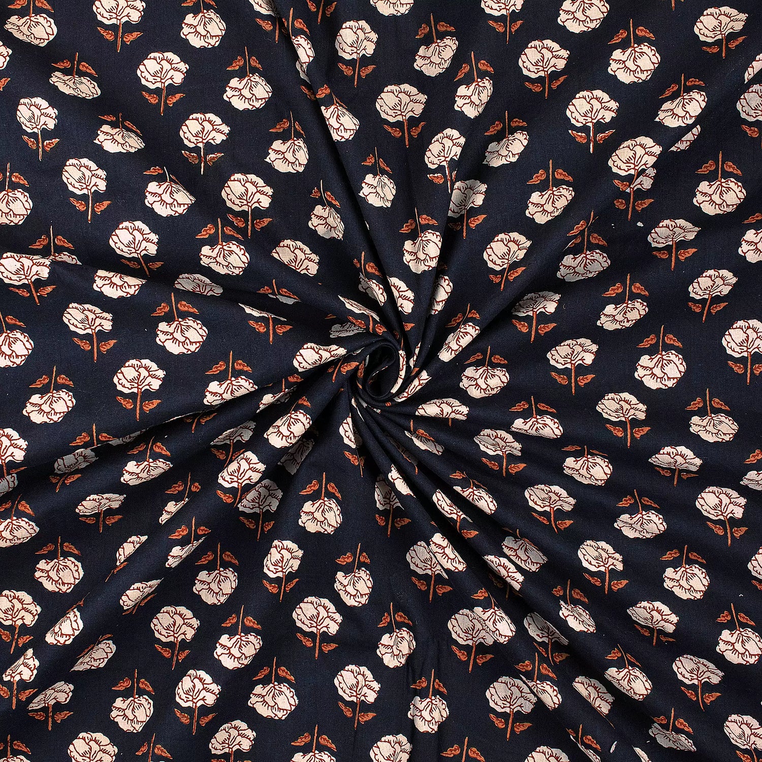 Handmade Bagru Hand Block Printed Cotton Fabric