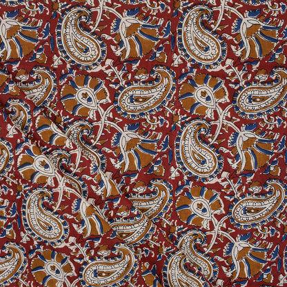 Paisley Cotton Bagru Hand Block Printed Fabric