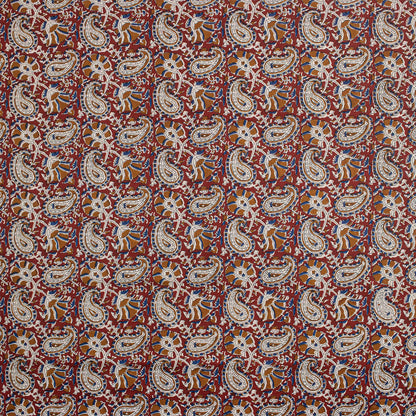 Paisley Cotton Bagru Hand Block Printed Fabric