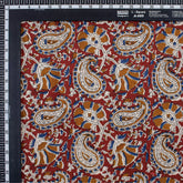 Paisley Cotton Bagru Hand Block Printed Fabric