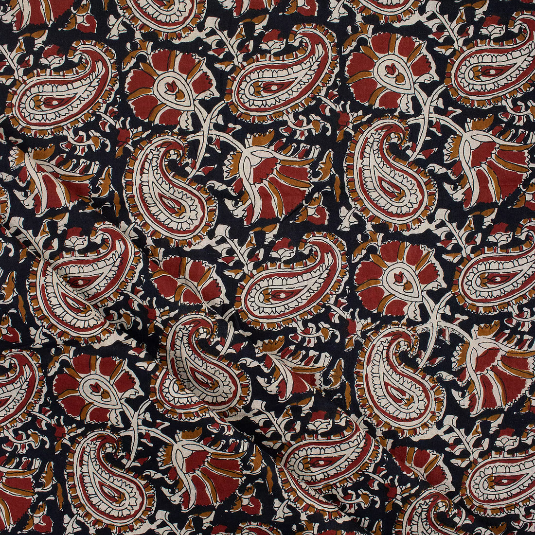 Premium Paisley Bagru Print Fabric