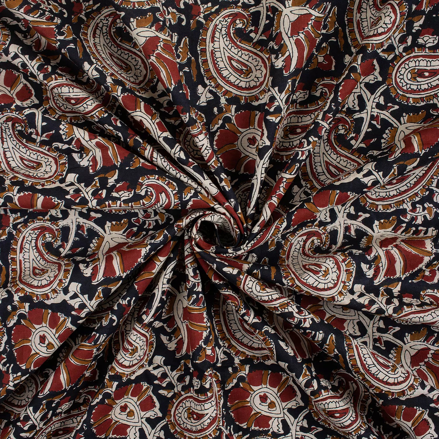 Premium Paisley Bagru Print Fabric