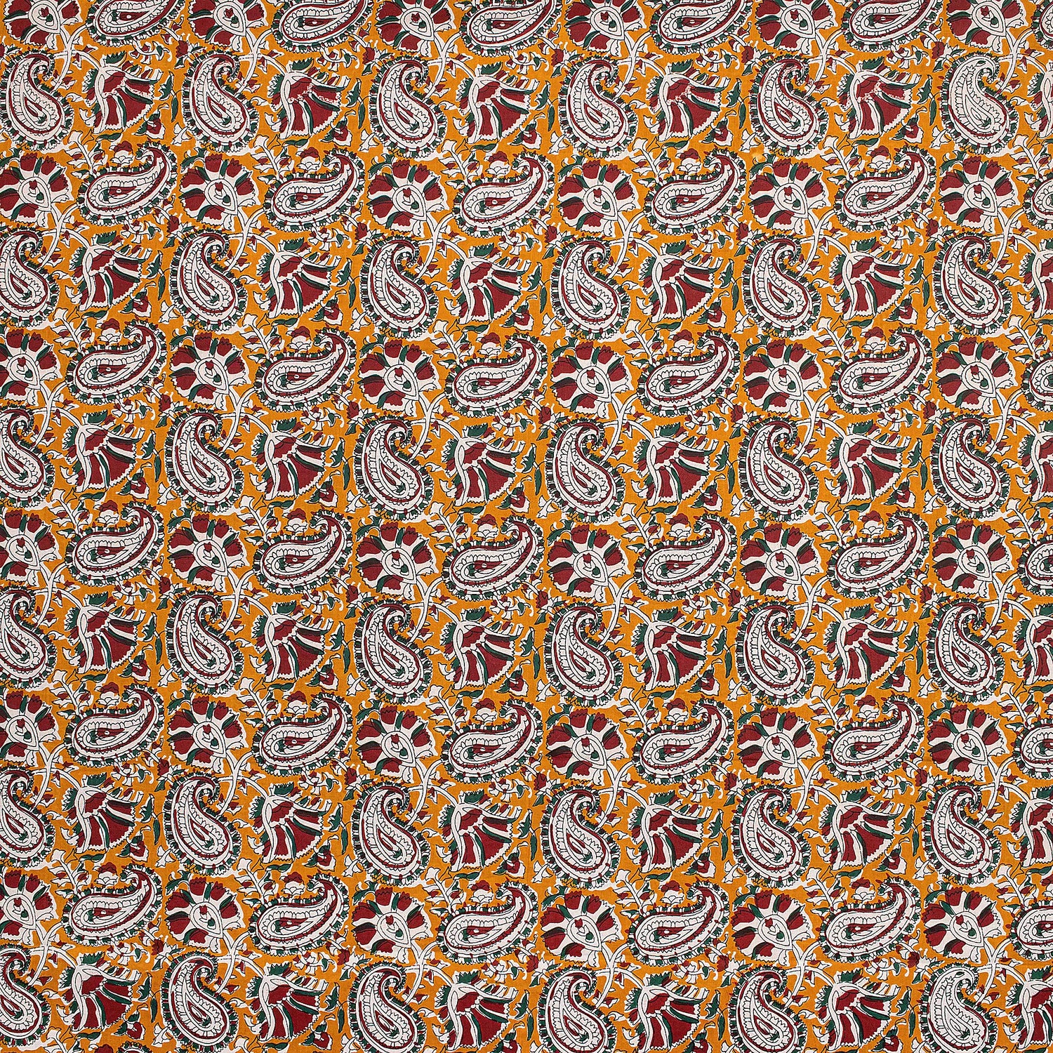 Handmade Paisley Bagru Printed Fabric