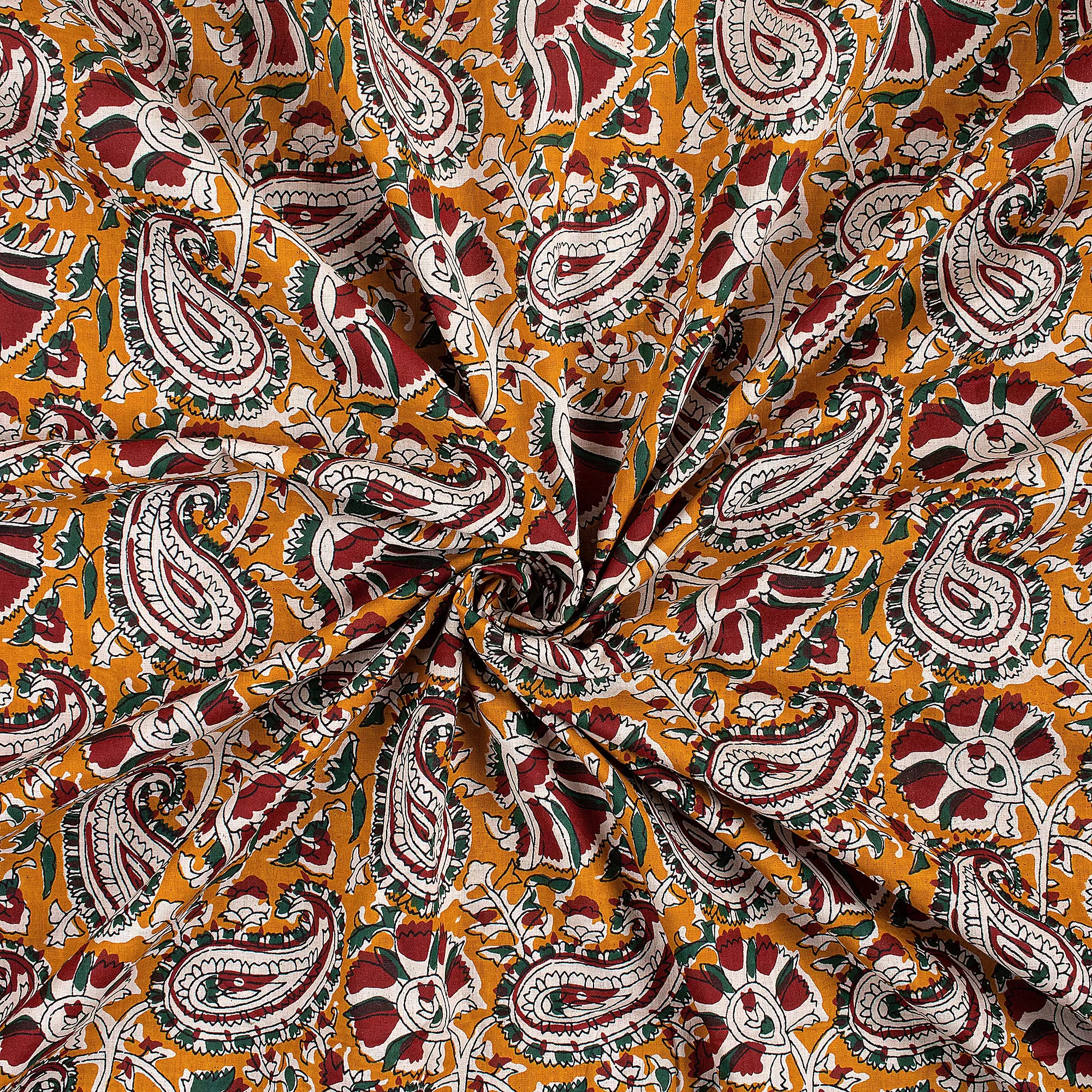 Handmade Paisley Bagru Printed Fabric