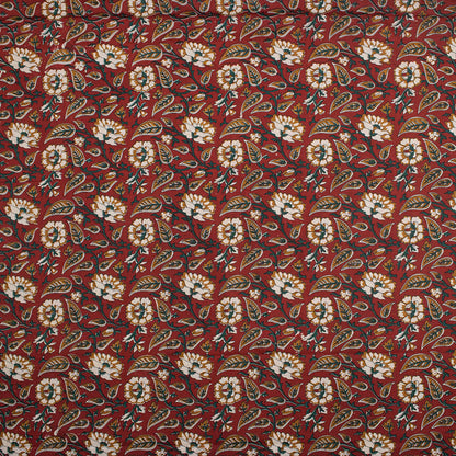 Bagru Hand Block Printed Floral Fabric Online at Dmaasa