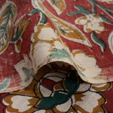 Bagru Hand Block Printed Floral Fabric 