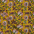 Yellow Floral Hand Block Printed Premium Fabric Cloth