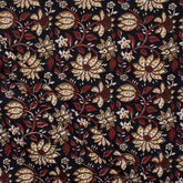 Cotton Floral Bagru Hand Block Printed Fabric