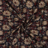 Cotton Floral Bagru Hand Block Printed Fabric
