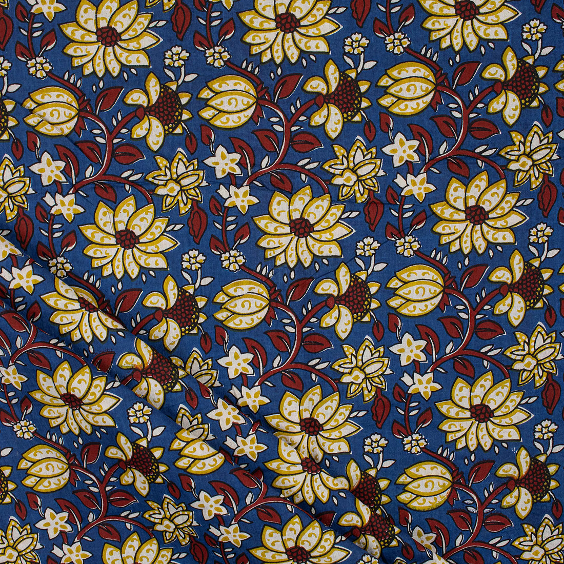 Organic Cotton Bagru Printed Fabric
